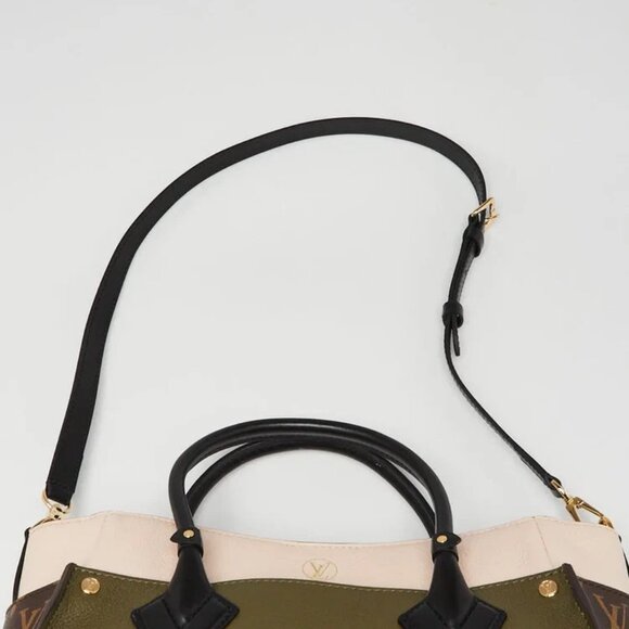 Louis Vuitton Laurel Leather And Monogram Canvas On My Side MM Bag - Picture 6 of 12